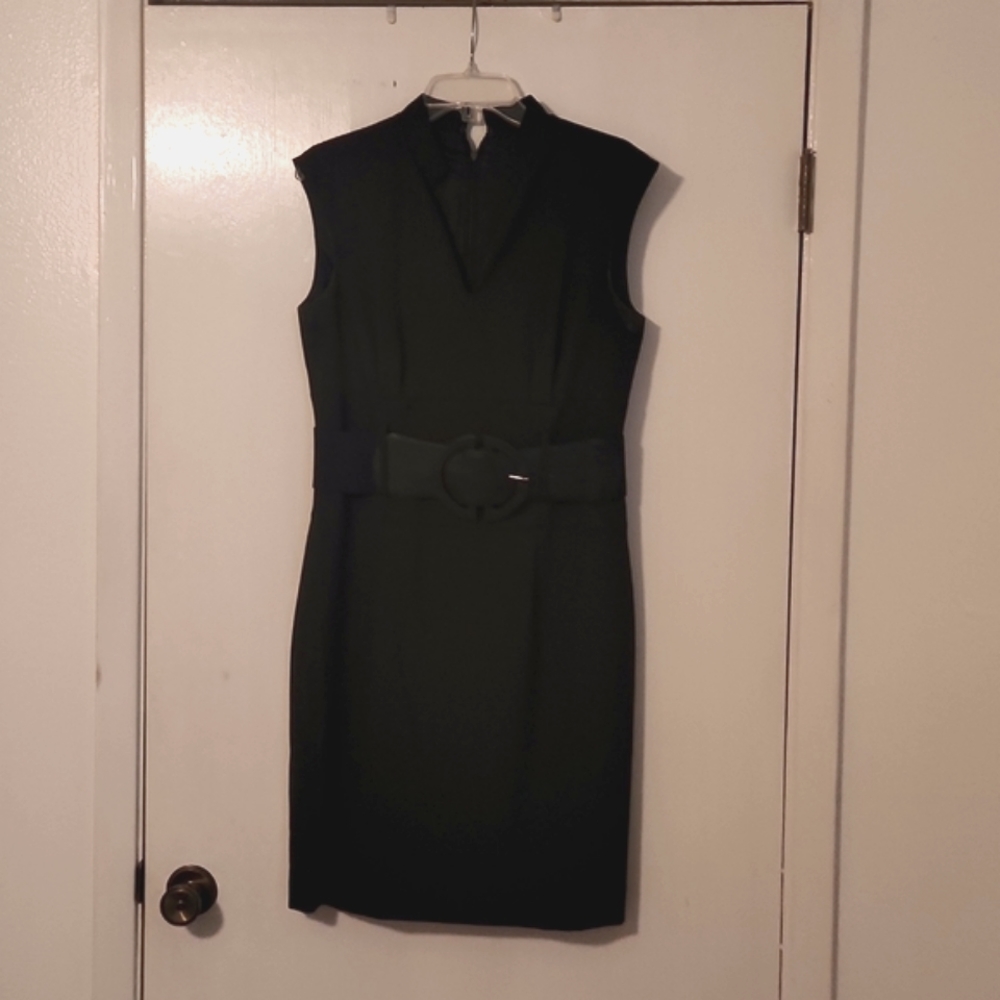 Belted Antonio Melani Dress..Sleeveless and  V-neck